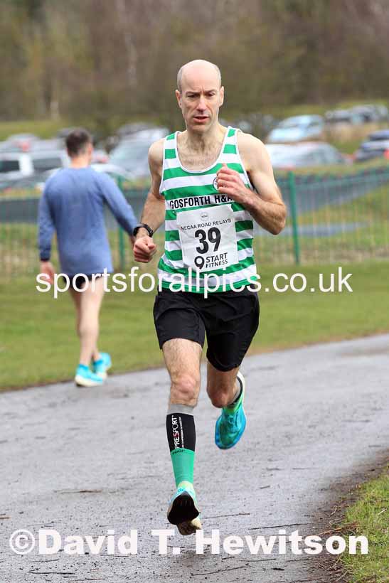 Senior Men and Veterans (Over 40s), 2023 NECAA Royal Signals Relays, Hetton le Hole, County Durham. Photo: David T. Hewitson/Sports for All Pics